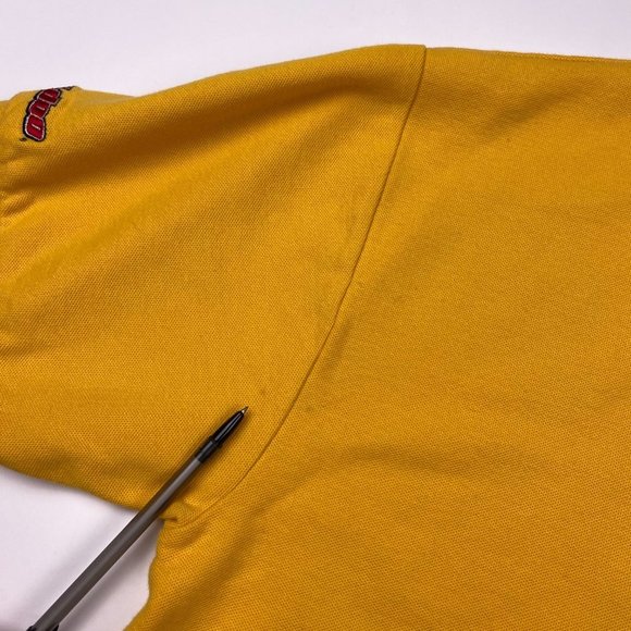 Vintage Ski Doo Bombardier Polo Shirt Mens 2XL Golf Snowmobile Yellow Cotton XXL - Picture 11 of 15